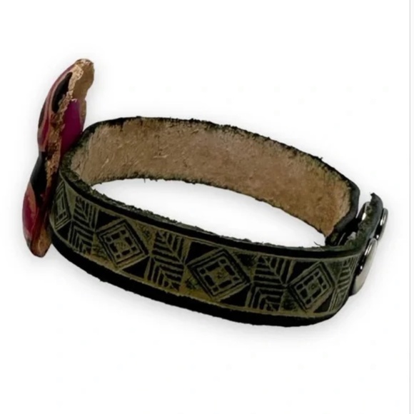 NWT Genuine Leather Handcrafted Panda Bear Bracelet! Fits 6.5” to 8”. - Picture 3 of 6